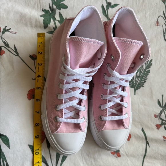 Pink Heart Platform High Top Converse - Picture 10 of 10